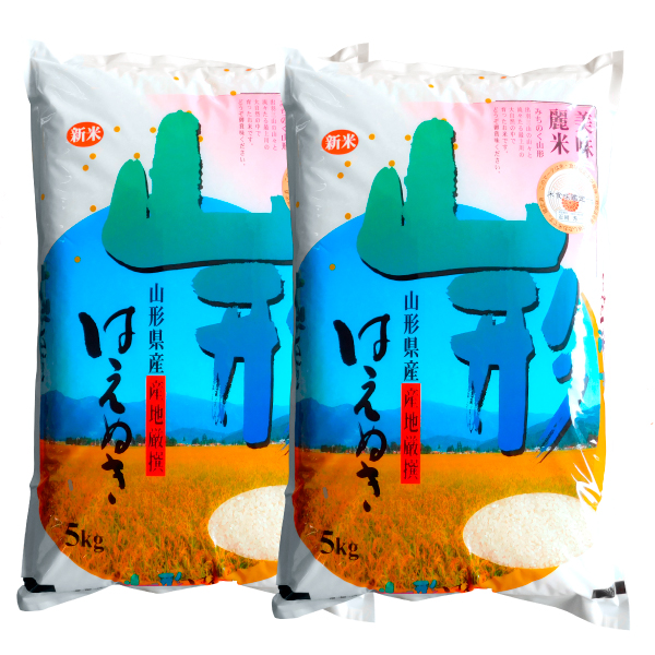 山形県産米 「はえぬき」精米 5kg×2袋 10kg